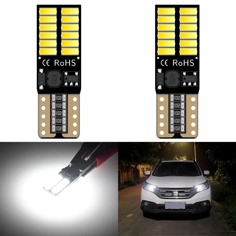 2x T10 Canbus для очистки автомобиля W5W светодиодный свет VW Golf 4 5 6 Jetta Passat B5 B6 Audi A3 A4 A6 Ford