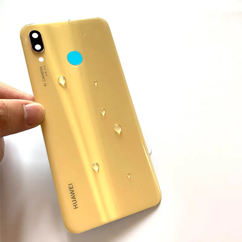 Крышка батарейного отсека для huawei Nova 3 Задняя стеклянная панель Задняя Дверь Корпус чехол для huawei Nova3 Nova 3 батарея стеклянная крышка Замена
