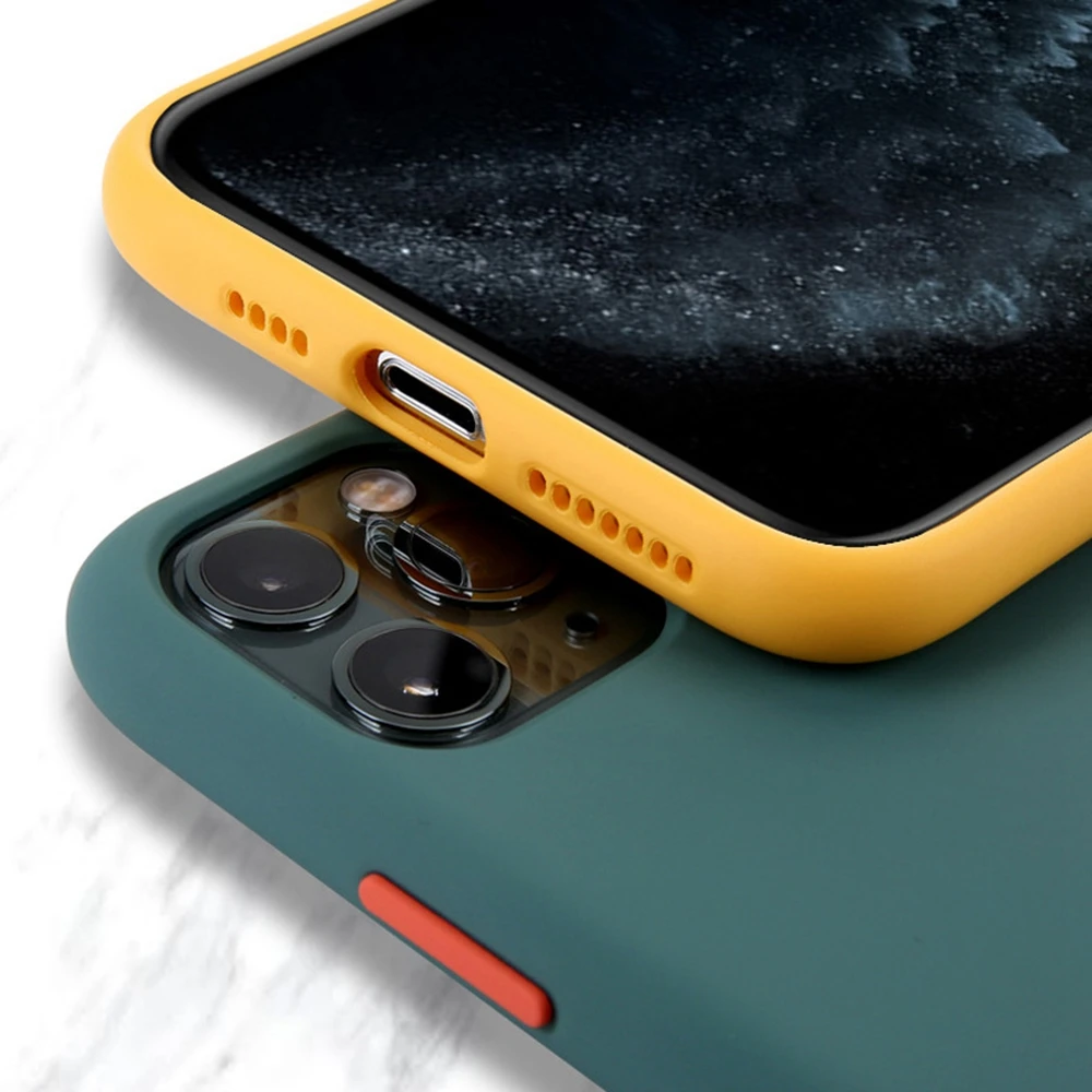 Чехол OTAO ярких цветов для iPhone 11 Pro Max XS X XR Ультратонкий Мягкий чехол s 7 8 6 6s Plus 9