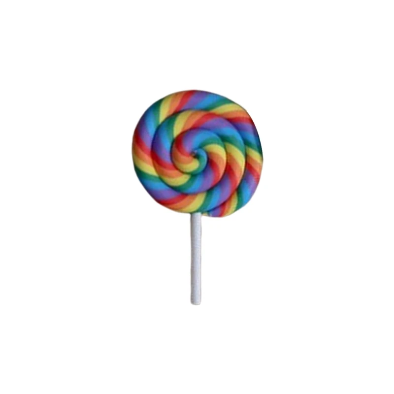 

40JC Handmade Baby Soft Pottery Lollipop Newborn Photography Props Decorations Infant Photo Shooting Posing Accessories