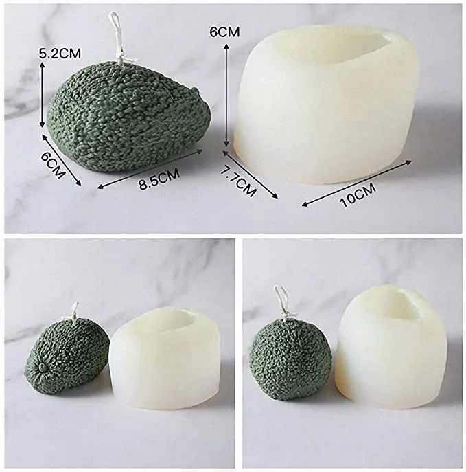 Силиконовая форма в виде авокадо для искусственных конфет муссов выпечки тортов