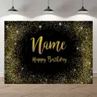 Черный фон NeoBack с золотыми блестками для фотостудии на день рождения, день рождения, товары для декора Фотофон 