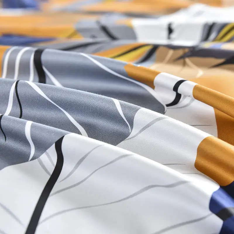 Комплект постельного белья из 100-х египетского хлопка желтое постельное белье