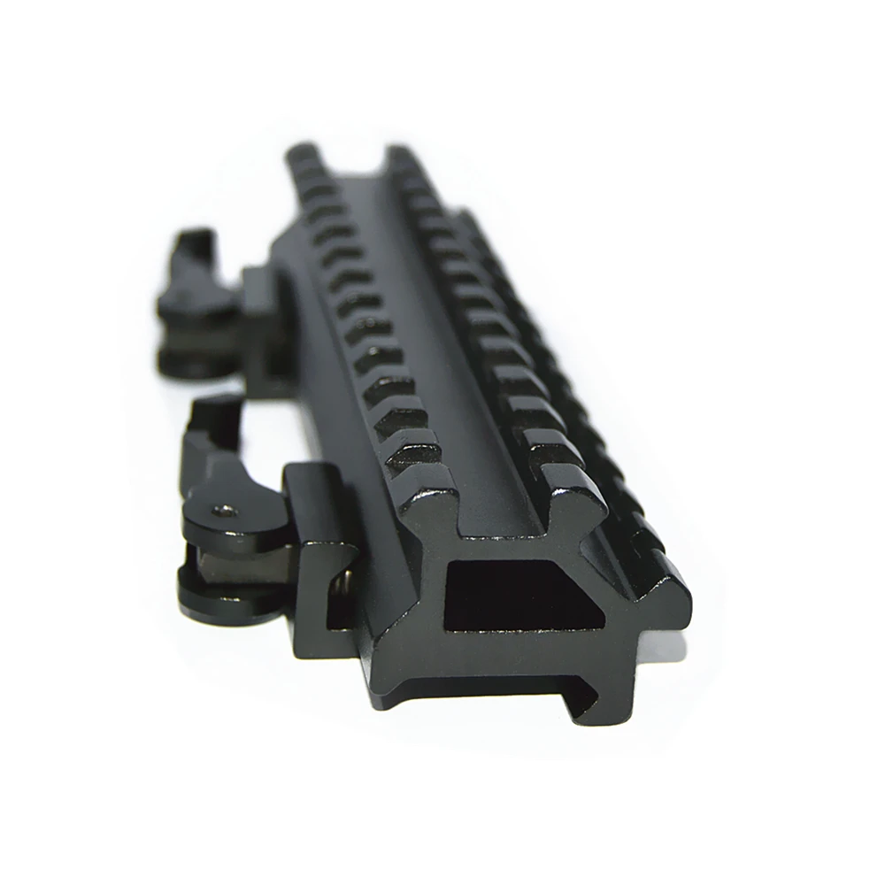 Тактическое крепление QD двойная рейка 13 ячеек Угловое рельсовое для прицела