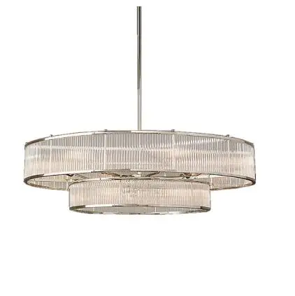 American simple glass chandelier Nordic personality Villa living room lamp modern creative European round crystal lamps lighting | Освещение