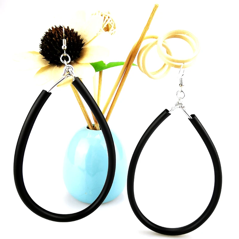 UKEBAY НОВЫЕ геометрические большие серьги для женщин Висячие резиновые ювелирные