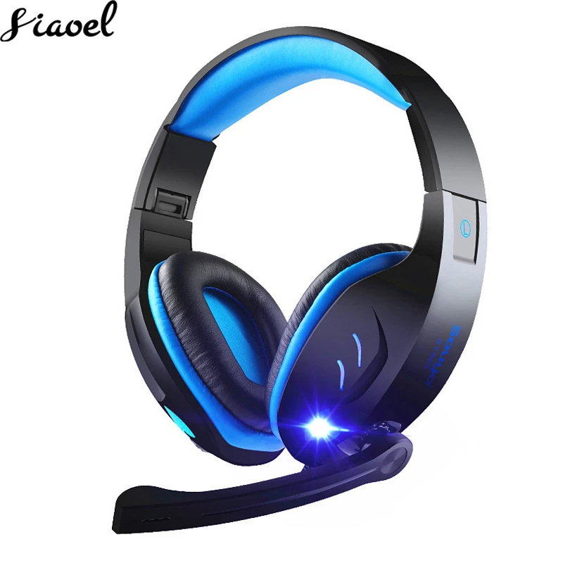 

Игровая гарнитура, накладные компьютерные наушники с микрофоном, шумоподавление светодиодный светодиодная подсветка, ПК, объемный звук, уп...