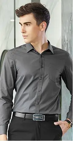 

Men's autumn winter shirt men xiushen career long sleeve business shirt overalls DY-407