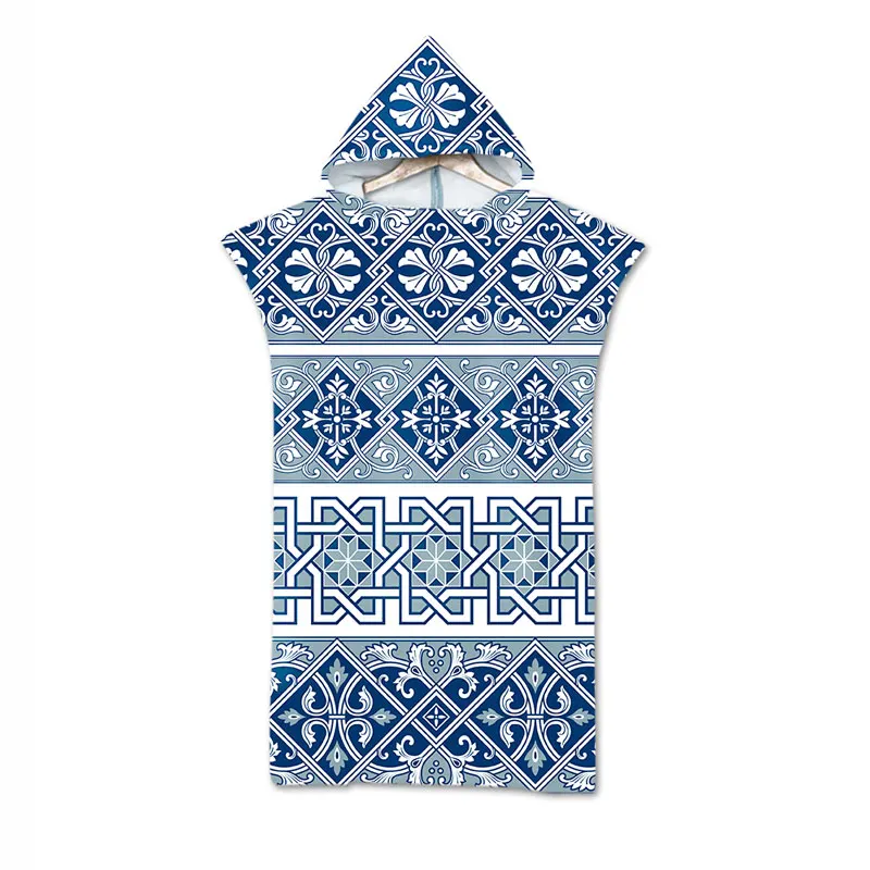 Мандала с капюшоном для взрослых банное полотенце из микрофибры плащ Бохо