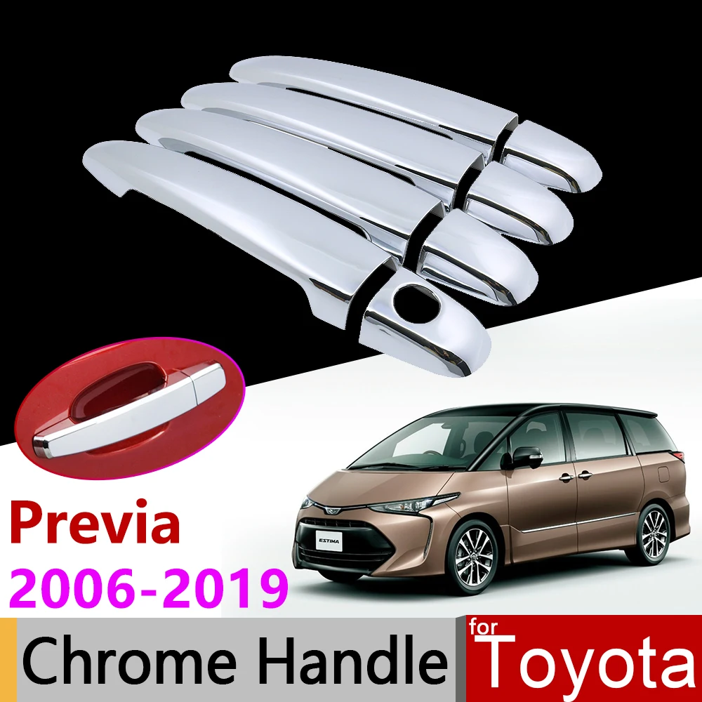 Автомобильные аксессуары наружная хромированная крышка ручки двери для Toyota Previa