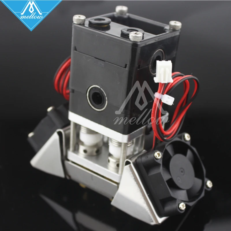 3D принтер Heaterblock Ultimaker 2 + UM2 двойной головы экструдер Олссон Блок Комплект вентиляторов насадки 0 25 8 мм HotEnd для