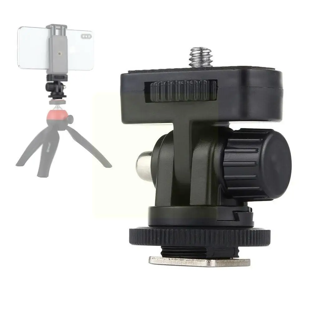

Tripod Cold Shoe Mount Gimbal 1/4 Inch Screw Thread Accessories Camera Shoe Shoe Adapter Cold Bracket Flash Mount Cold W2h5