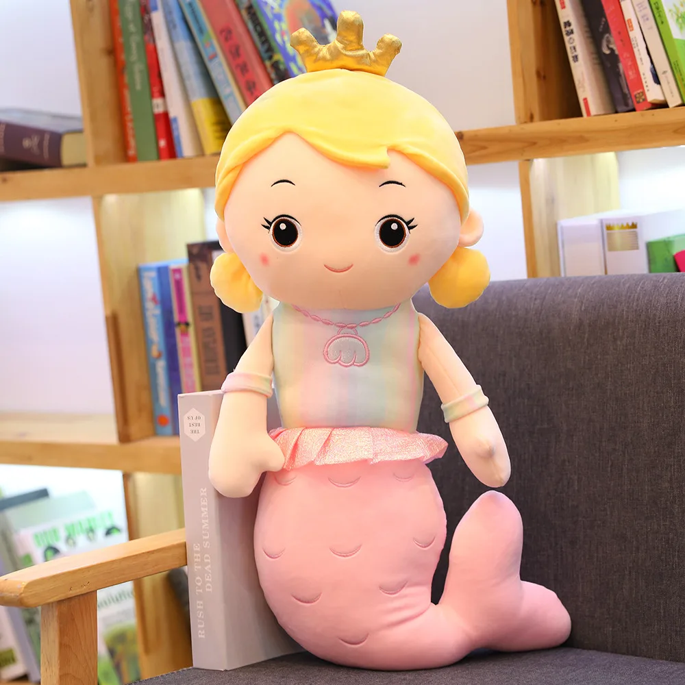Новая Милая Корона Русалочка плюшевая игрушка кукла детская игрушка девочка подарок на день рождения Домашнее украшение
