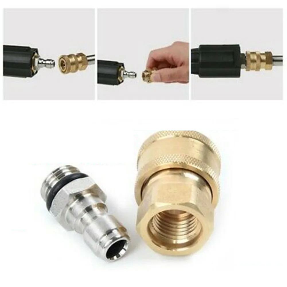 

Replace Connector Stainless Steel Tool 1/4Male M22/14 Female Parts Plug