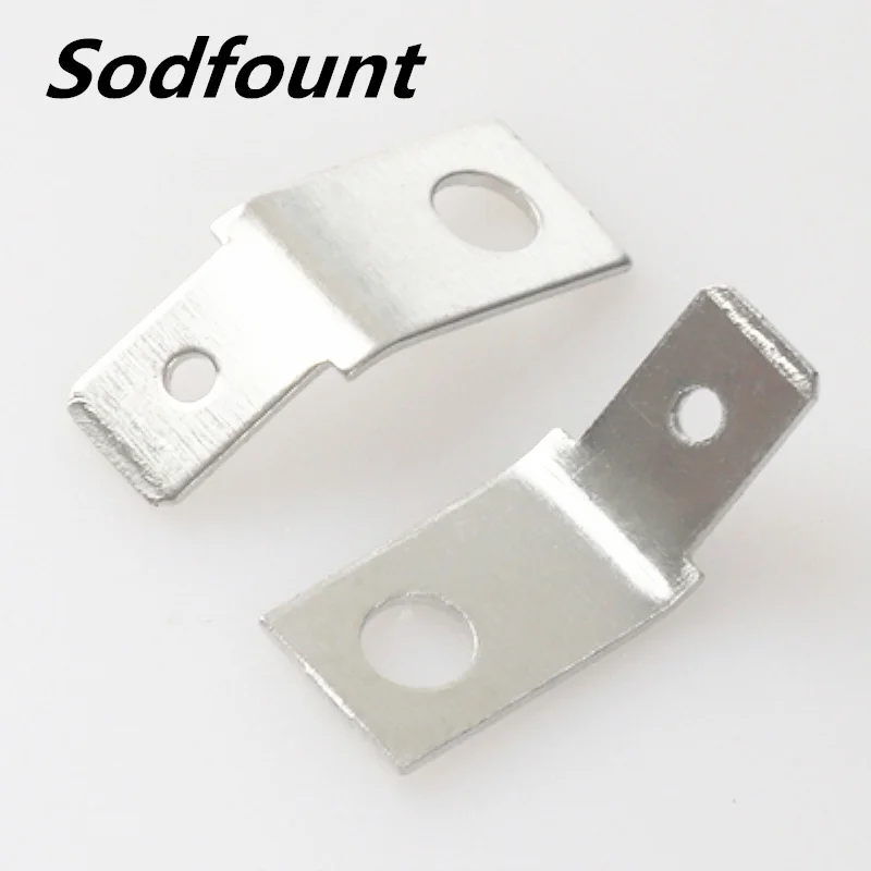 Пружинные клеммы 100 шт./лот 4 8 вставки для наконечников из луженой меди угол 45