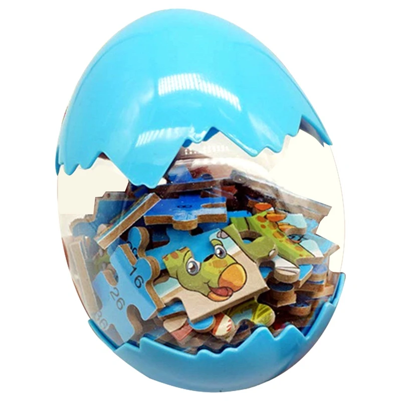 

60 штук 3D пазл динозавр с динозавром яйцо игрушки деревянная бумага Стиль Обучающие игрушки-пазлы Ran