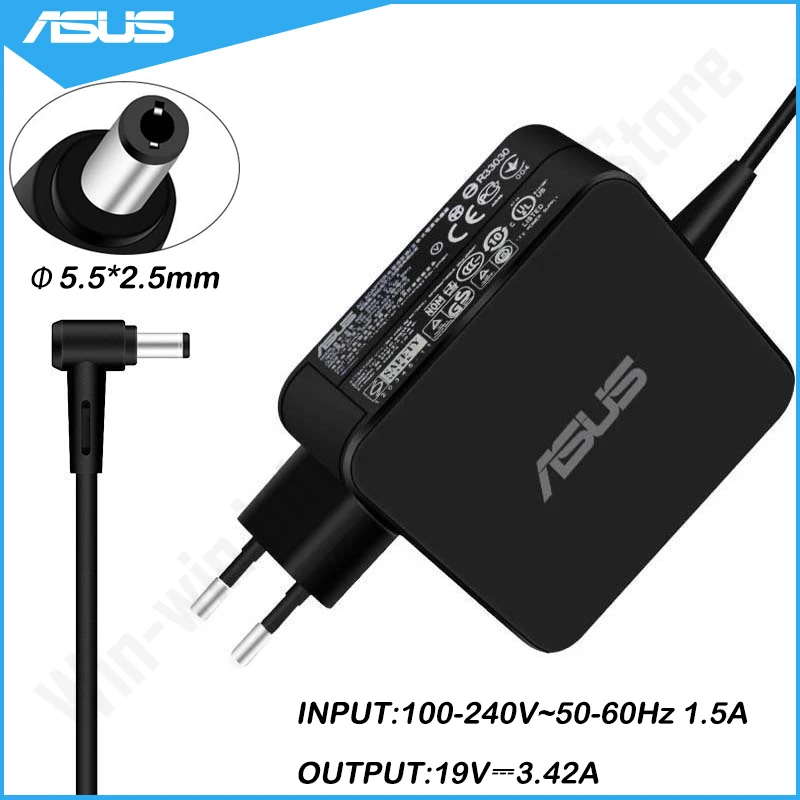 

19V 3.42A 65W 5.5*2.5mm Laptop AC Adapter Power Supply Charger For Asus X551 X550 X550C X550CA X555L X555LA S300C S400CA S500CA
