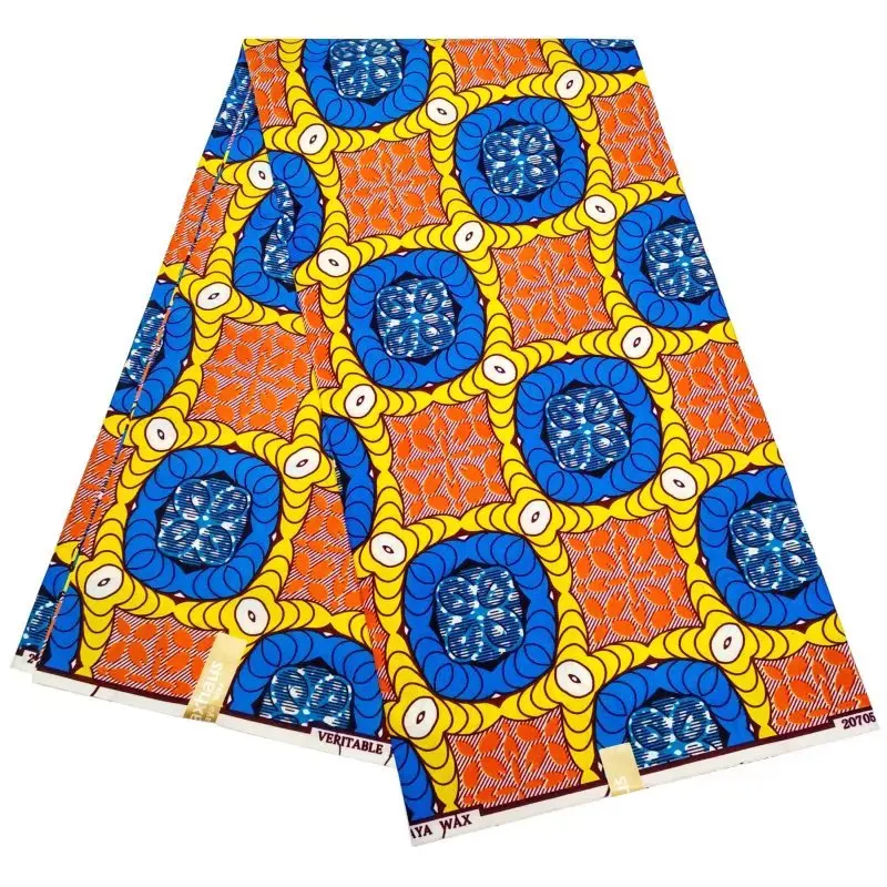 

100% Polyester Pattern Printed African Guarenteed Veritable Wax Fabric 6Yards\Lot