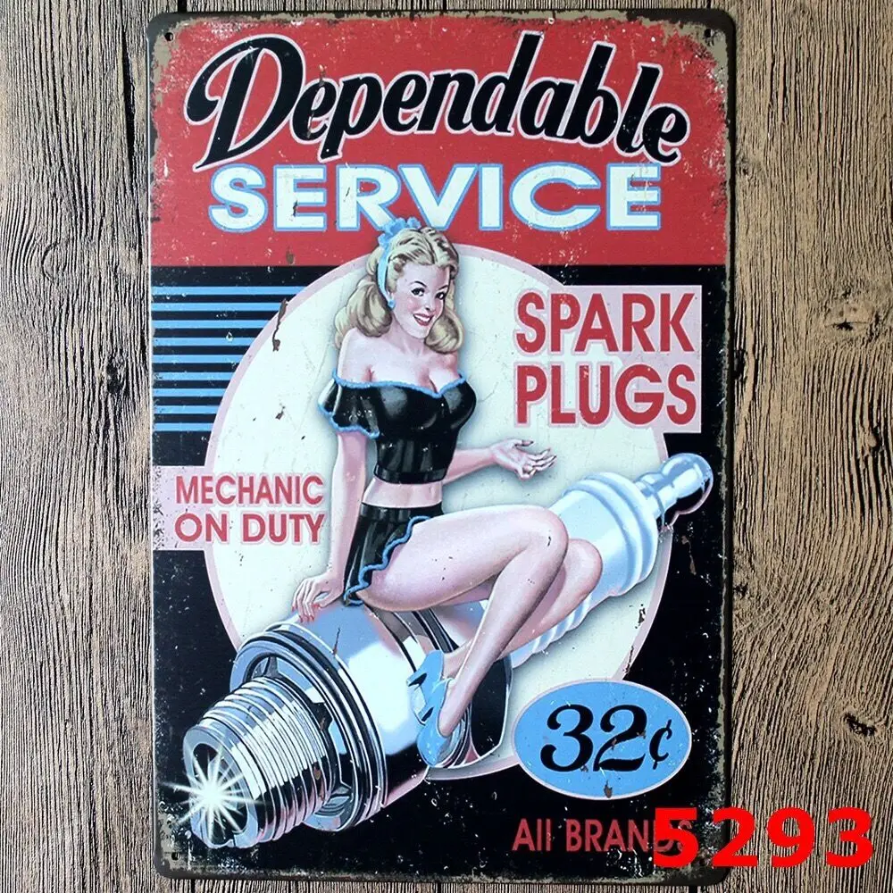 Металлический жестяной знак надежный сервис Декор бар паб домашний винтажный