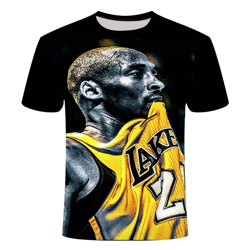 

2021 Latest Kobe Basketball Printed T-shirt 3d Men's And Women's Summer Short-sleeved T-shirt Tops T-shirts For Boys Girls Tee's