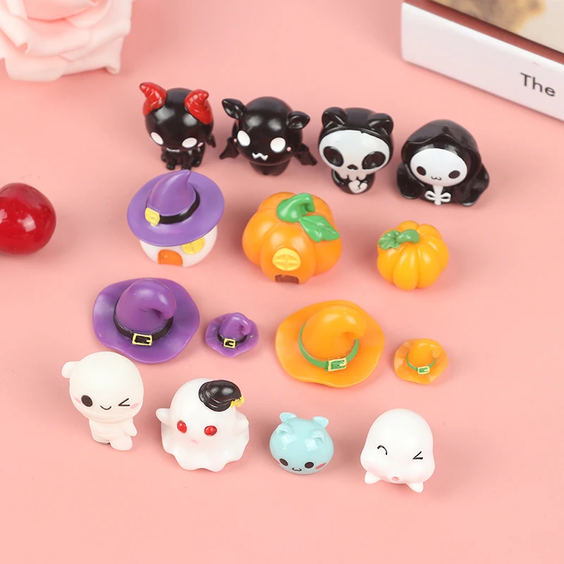 

2/3/4Pcs Mini Halloween Decor Miniature Fairy Miniatures Figurines Resin Home Decor