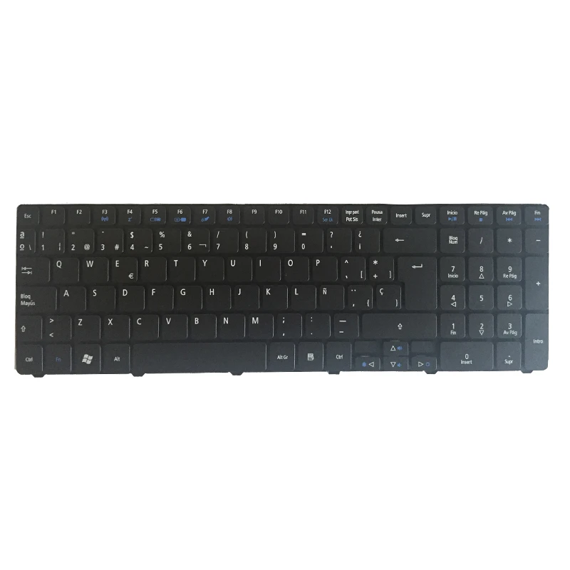 Испанская клавиатура для ноутбука Packard Bell Easynote TK37 TK81 TK83 TK85 TK36 TX86 LX86 TK87 TM05 TM80 TM81 TM97