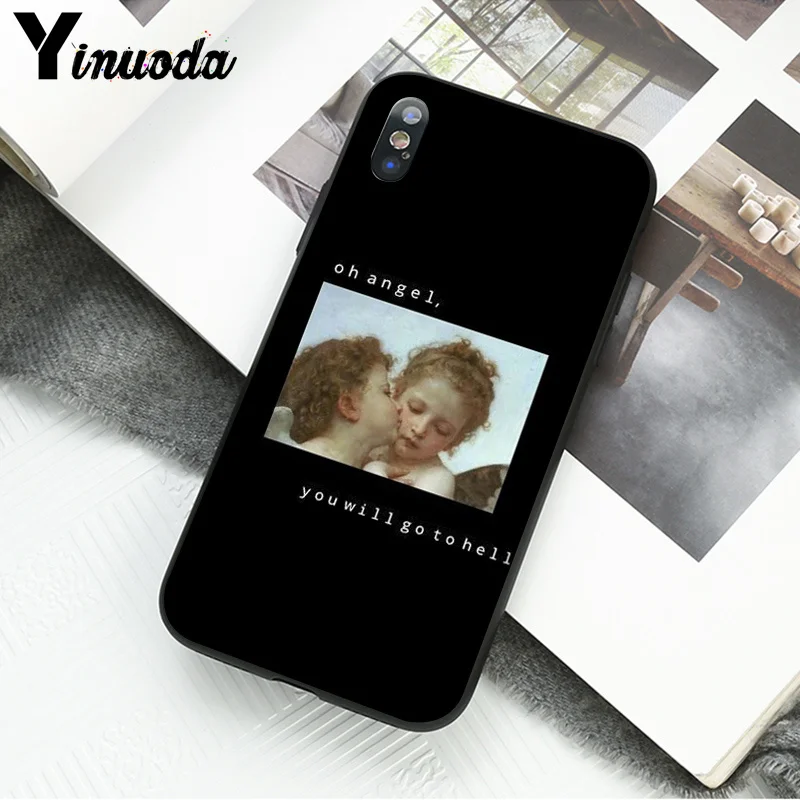 Yinuoda Renaissance angels Cupid эстетика телефон аксессуары чехол для Apple iPhone 8 7 6 6S Plus X XS MAX 5 5S SE XR сотовые телефоны