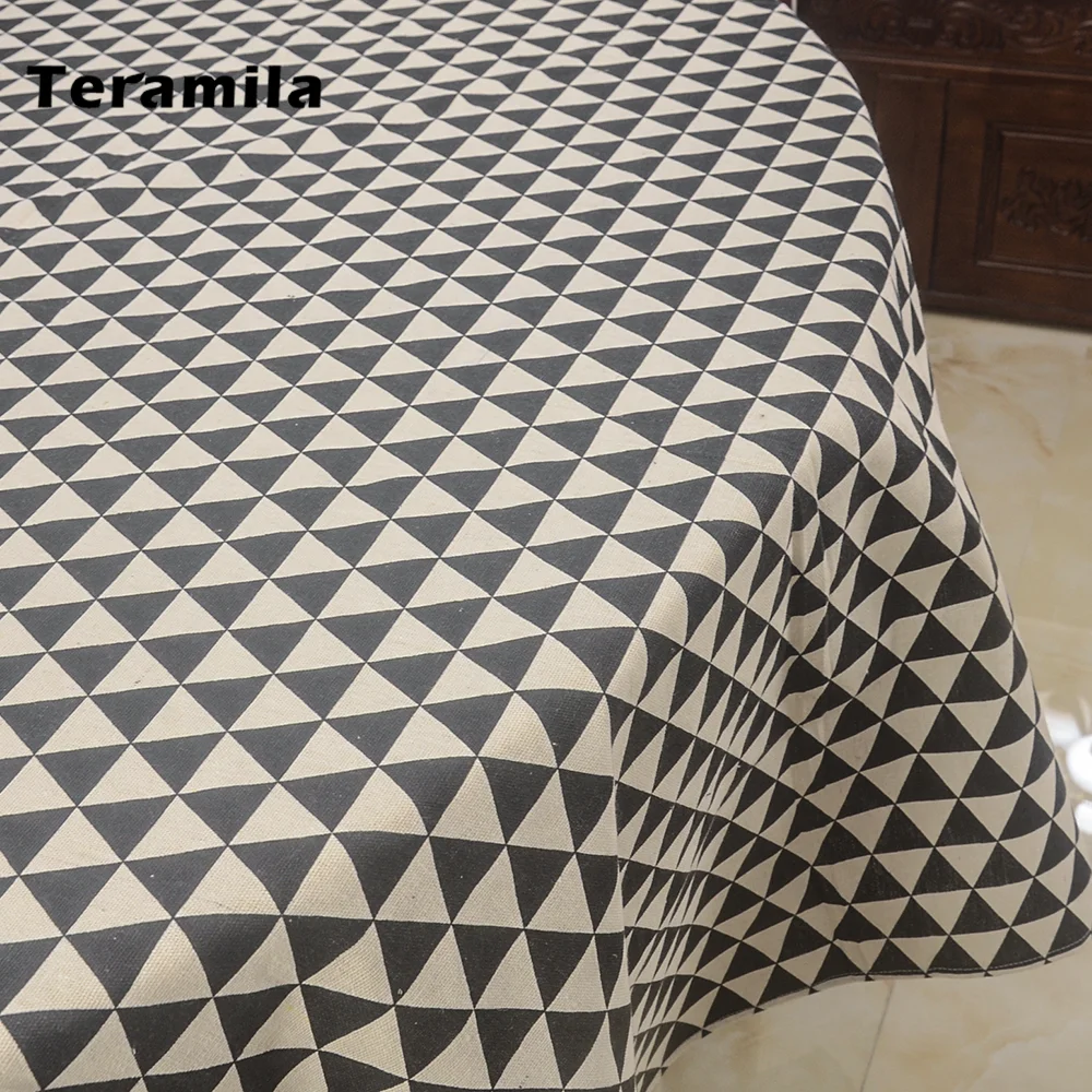 Teramila плотные геометрические скатерти прямоугольные и овальные для обеденного