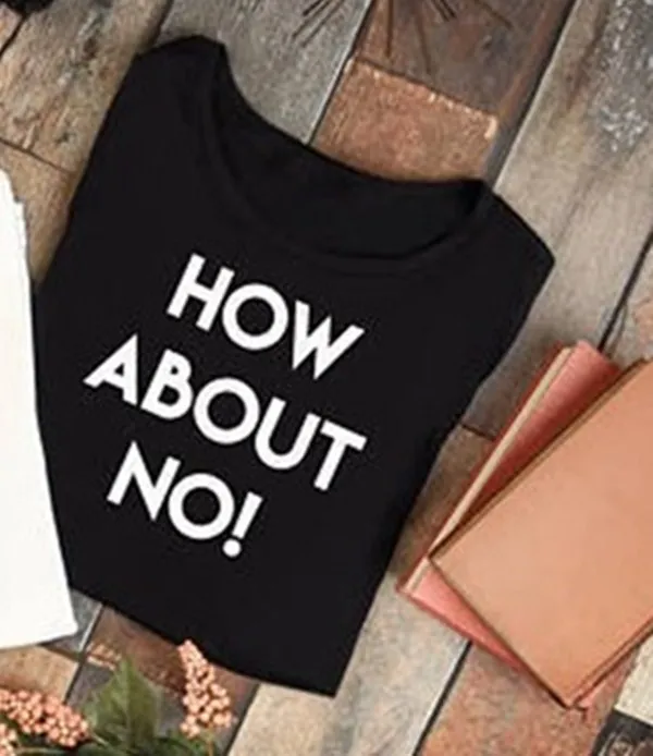 Для женщин как об отсутствии на каждый день Футболка Топ с девизом коротким