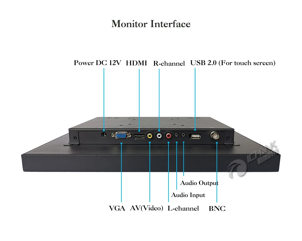ZB170TC-V59/1" дюймовый 1280x1024 4:3 стальной корпус настенный HDMI VGA USB Сопротивление сенсорный ПК-монитор ЖК-дисплей Стандартный экран