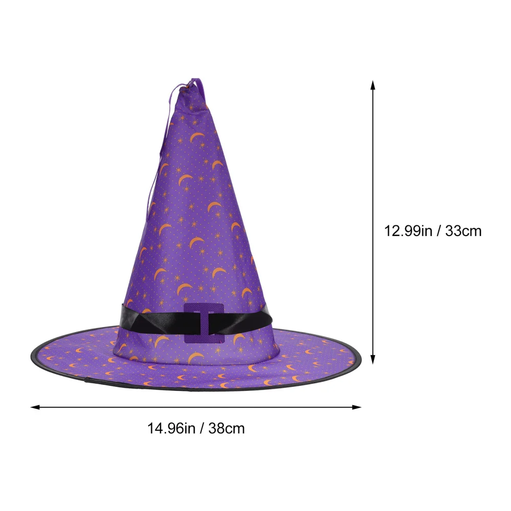 

5pcs Flashing Witch Hats with Lights Glowing Witch Caps Party Decorative Hats