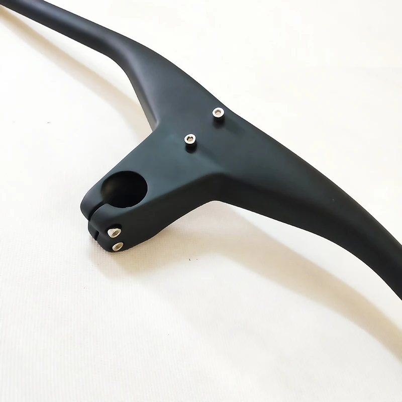 Продажа Новинка 2020, черный матовый полный T1000 Углеродный волокно, интегрированный руль для горного велосипеда со стержнем 800 мм