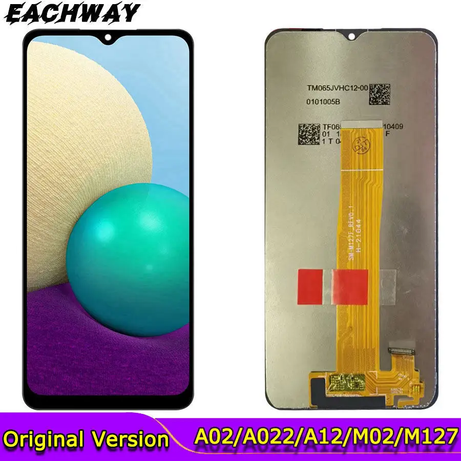 

For Samsung A02 A022 SM-A022F LCD A12 A125 Display Screen Replacemen For Samsung M02 M127 Digitizer Assembly Touch Screen Module