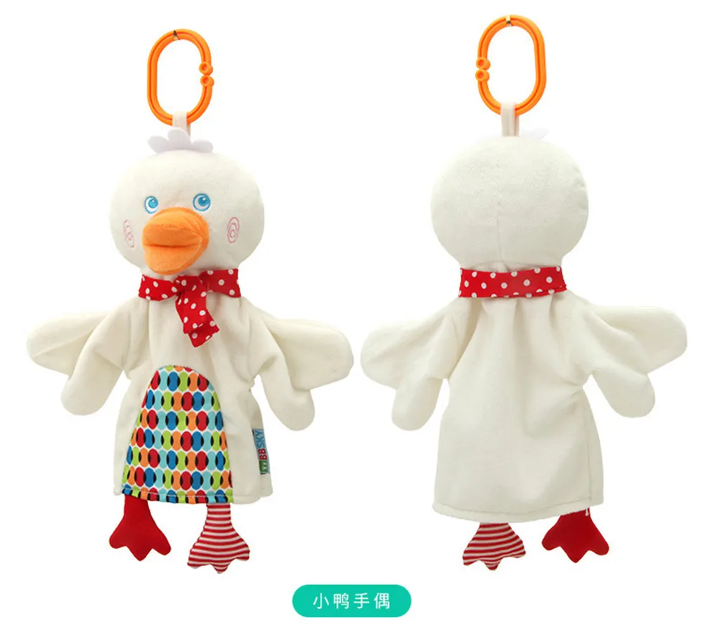 1 шт. 25x24 см Ручные куклы игрушки для детей милые плюшевые Мультяшные животные