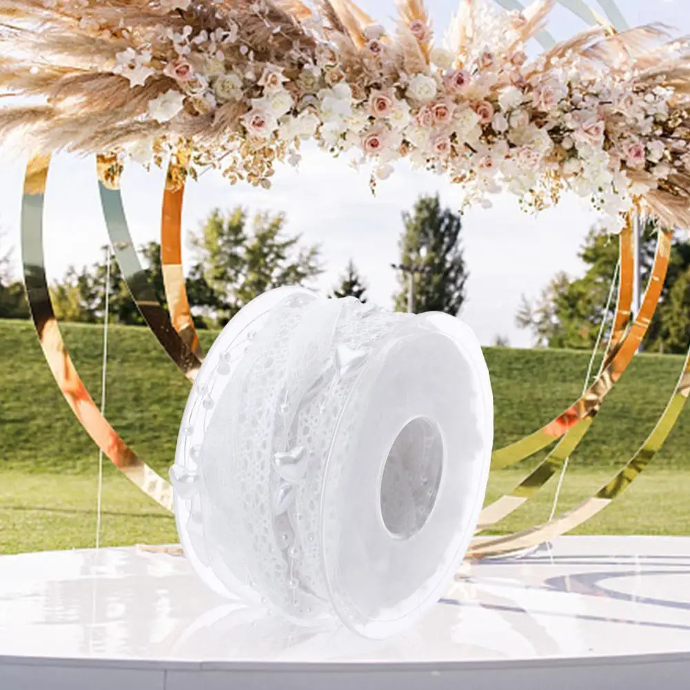 

5 Yards White Lace Decorative Ribbon Water Soluble Embroidery Ribbon Trim Fabric For Sewing ApparelHandmade DIY Crafts