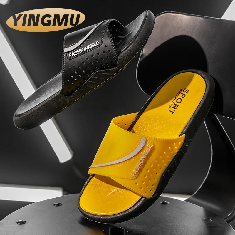 

2021 summer thick soled outdoor men's slippers indoor leisure bathroom home flip flop