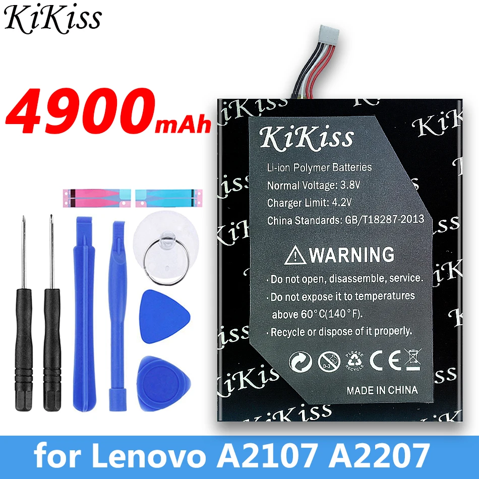 

4900 мА/ч, 3,7 V L12T1P31 для Lenovo A2 R6907 BL195 A2107 A2107A A2207 A2207A-H батарея