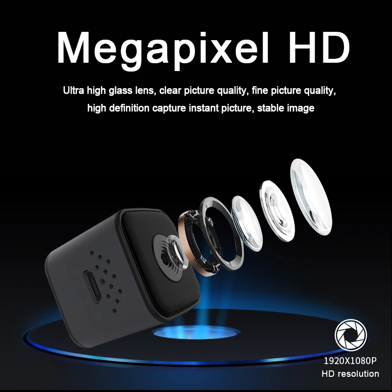 Веб камера HD маленькая мини ip Водонепроницаемая 1080P видео сенсор ночное видение