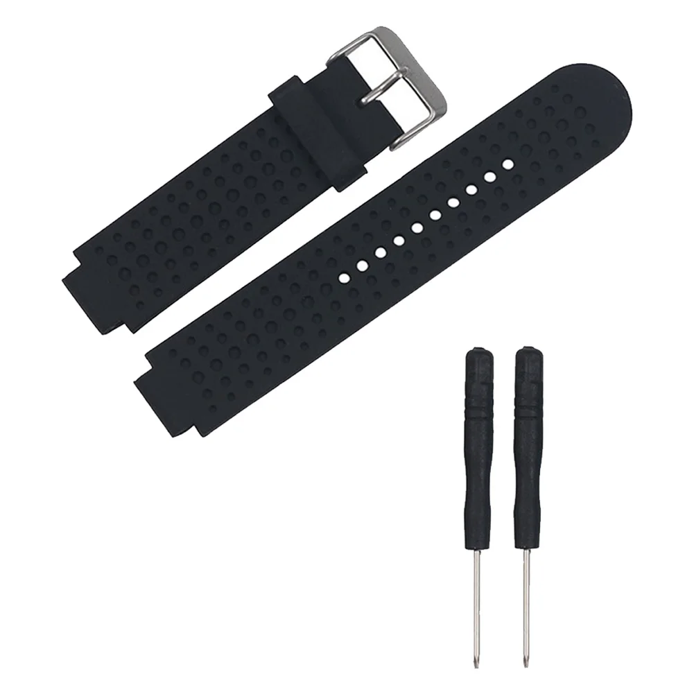 Ремешок резиновый для спортивных часов Garmin Forerunner 25 сменный Воздухопроницаемый