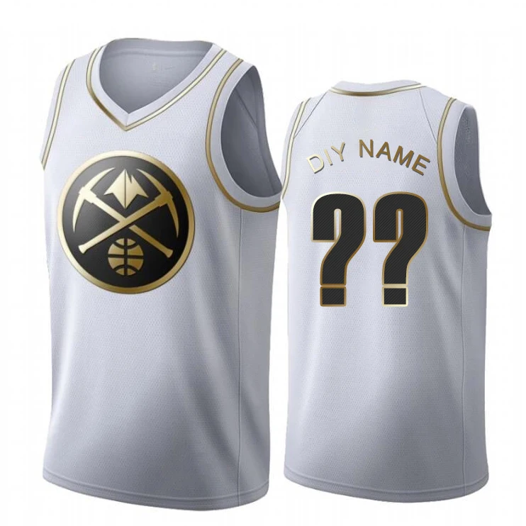 

New 2021 Custom Name + Number Men Woman Basketball Clothes Sport Kit Denver Nuggets Nets Heat Sets T Shirts DIY Streetwear Loose