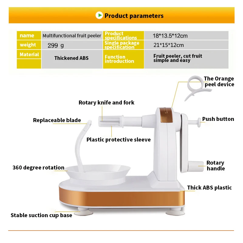 Многофункциональный Овощечистка пилинг нож яблоко машина фрукты простой