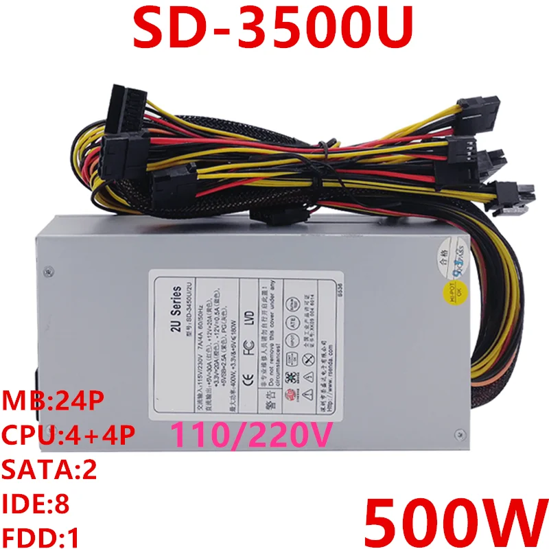 

New Original PSU For R-Senda 2U Rated 400W Peak 500W Switching Power Supply SD-3500U