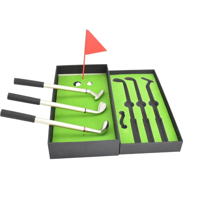 Набор ручек для гольфа настольный Goft Мини зеленый дальность вождения с шариками