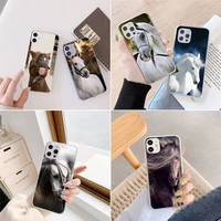 frederik the great beauty horse phone case transparent for iphone 6 7 8 11 12 s mini pro x xs xr max plus