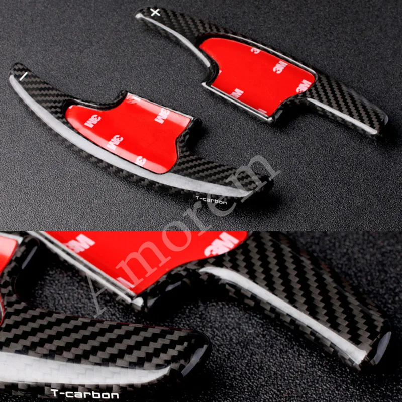 Рычаг переключения передач на руль из углеродного волокна для Honda Civic Fit Jazz VEZEL 2017