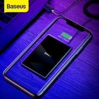 baseus 15w qi wireless charger portable ultra thin wireless charging pad for iphone 12 11 pro xs xr 8 samsung s10 s9 xiaomi mi 9