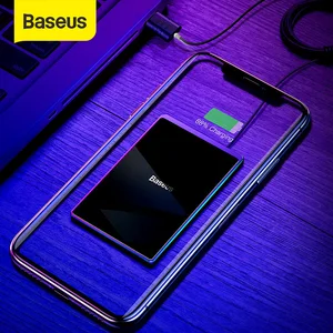 baseus 15w qi wireless charger portable ultra thin wireless charging pad for iphone 12 11 pro xs xr 8 samsung s10 s9 xiaomi mi 9 free global shipping