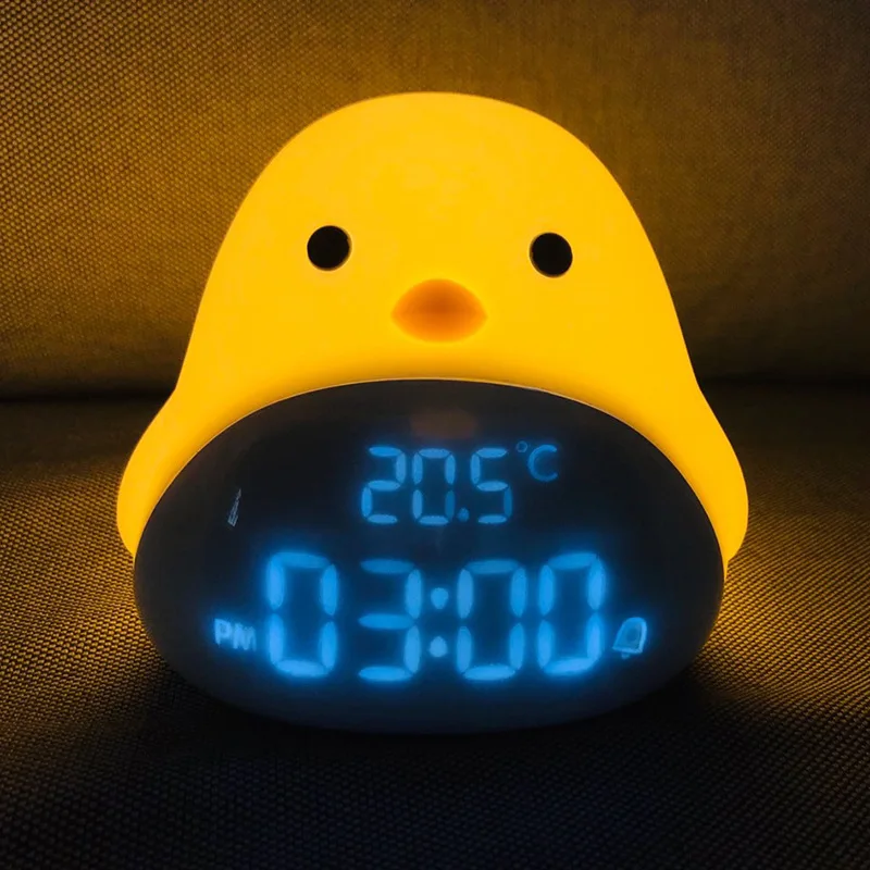 

Creative time bird alarm clock NIGHT LIGHT Bedroom bedside cartoon LED Night Light USB Mini night light
