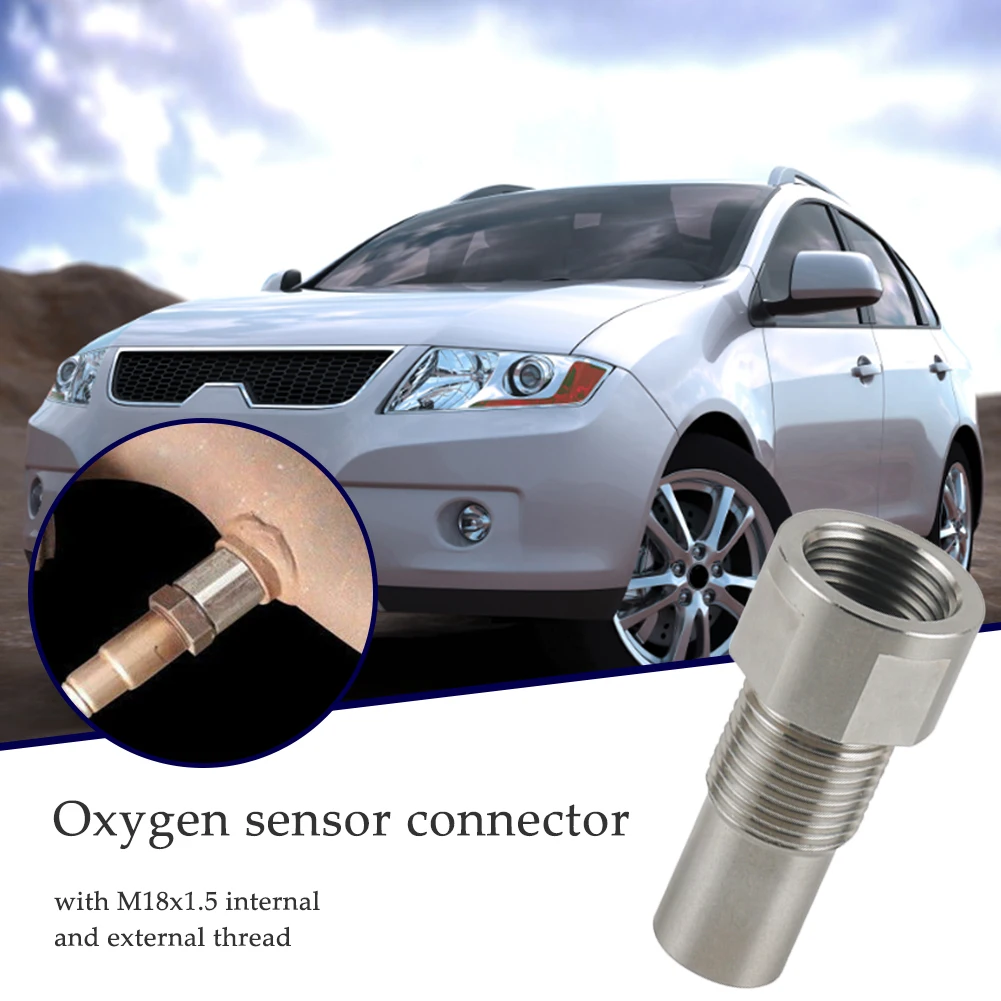

M18x1.5 Car Oxygen Sensor Adapter Catalytic Converter Auto Vehicle CEL MIL Fix Check Extender Spacer Engine Light Repair Part