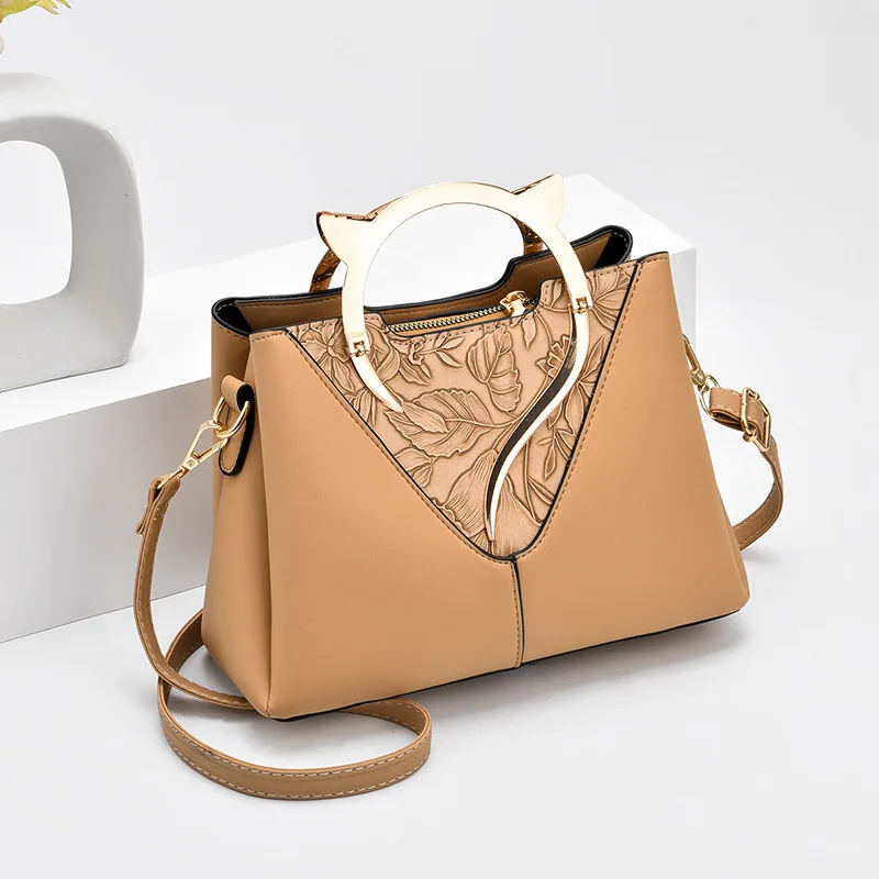

Bag Girl 2020 New Fashion Three-tier High-capacity One-shoulder Bag Simple Slant Tote Women's Bag